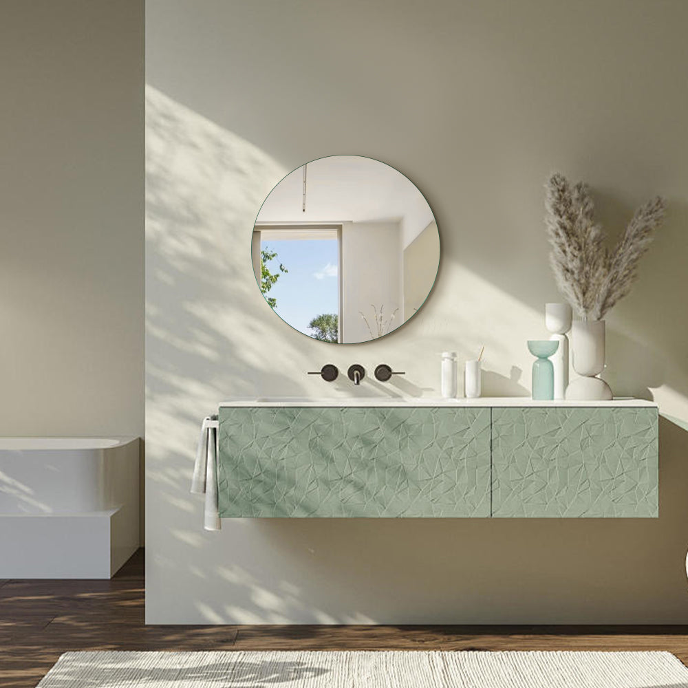 Halo Frameless Round Mirror