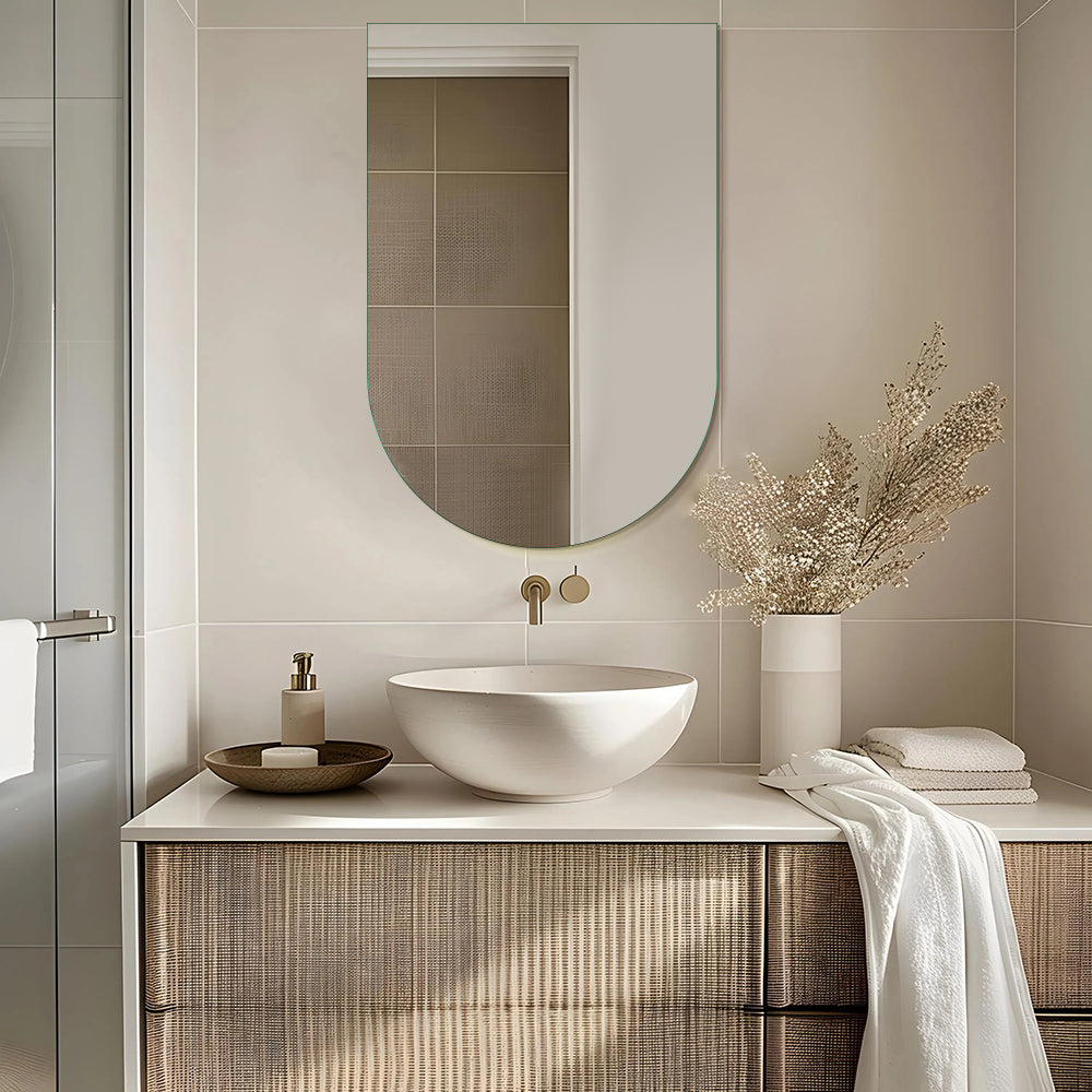 Lyla Frameless Arch Mirror