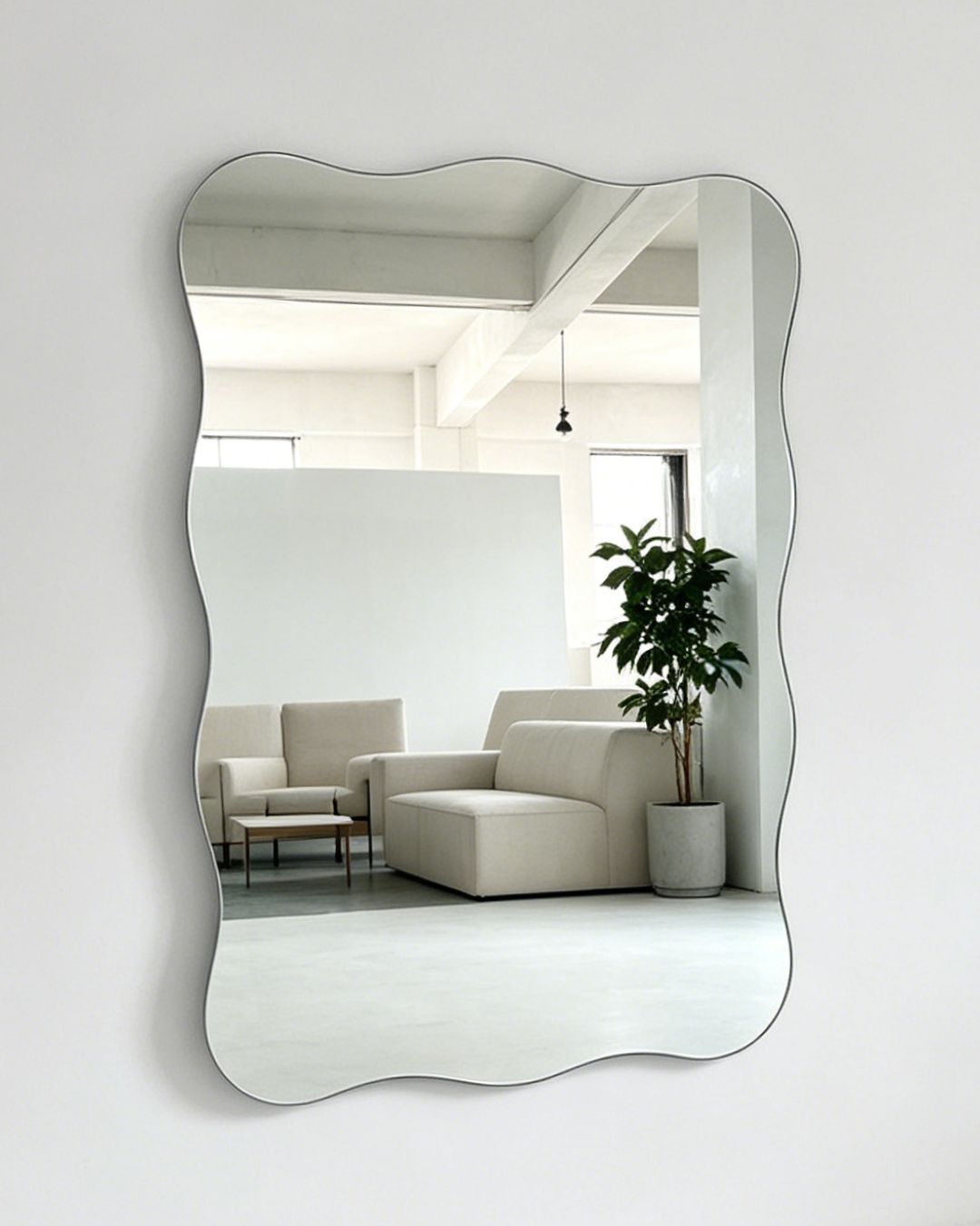 Claire Frameless Organic Mirror