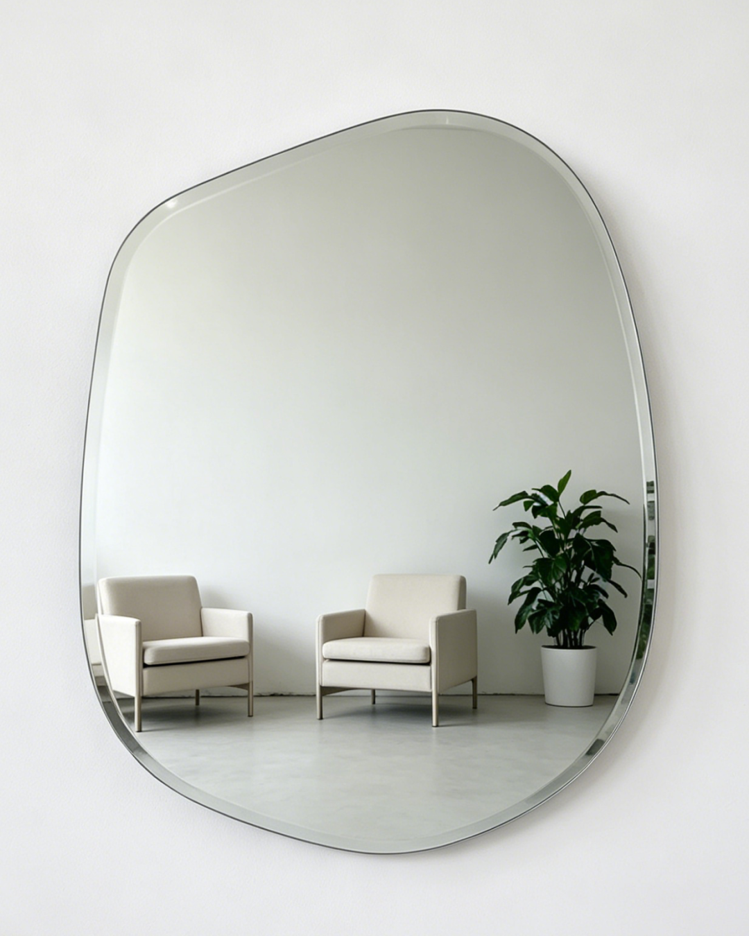 Elio Frameless Organic Mirror
