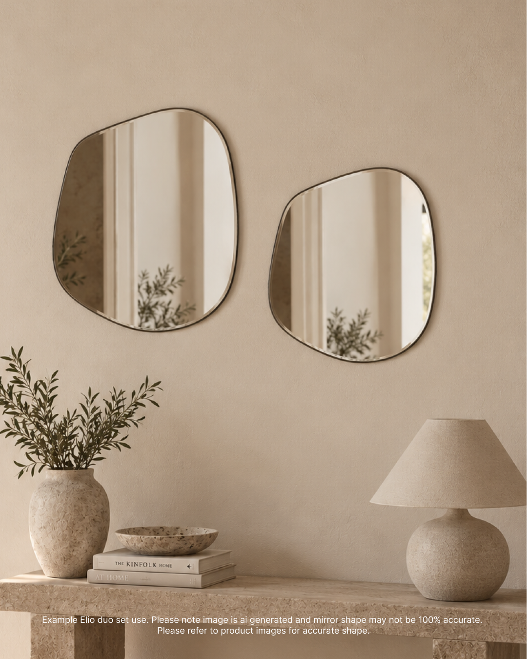 Elio Frameless Organic Mirror