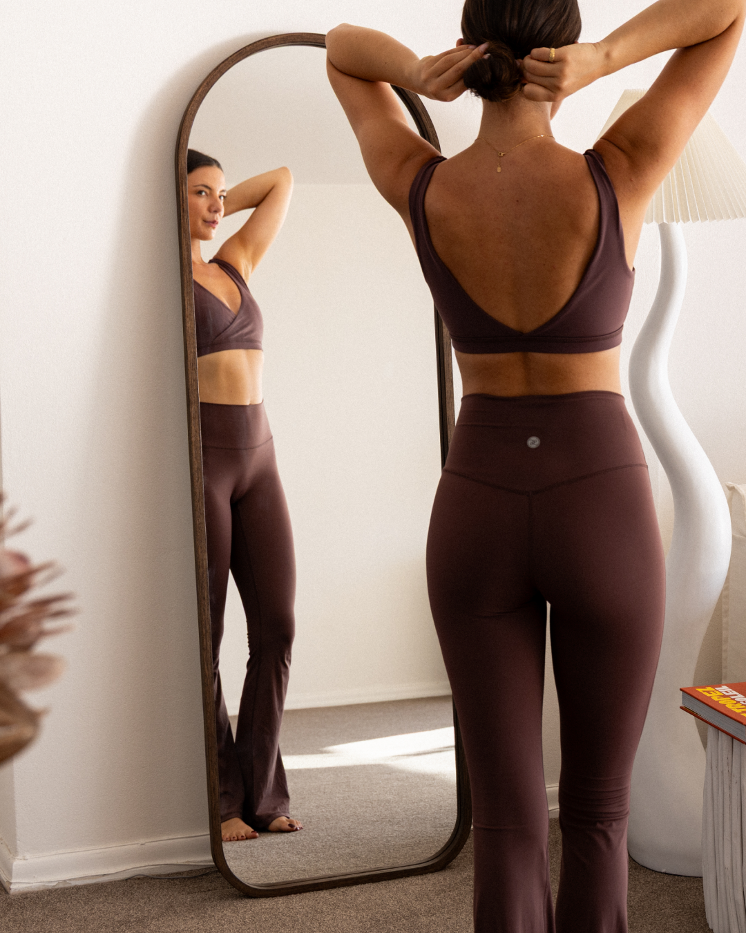 Elise Arch Wood Frame Mirror