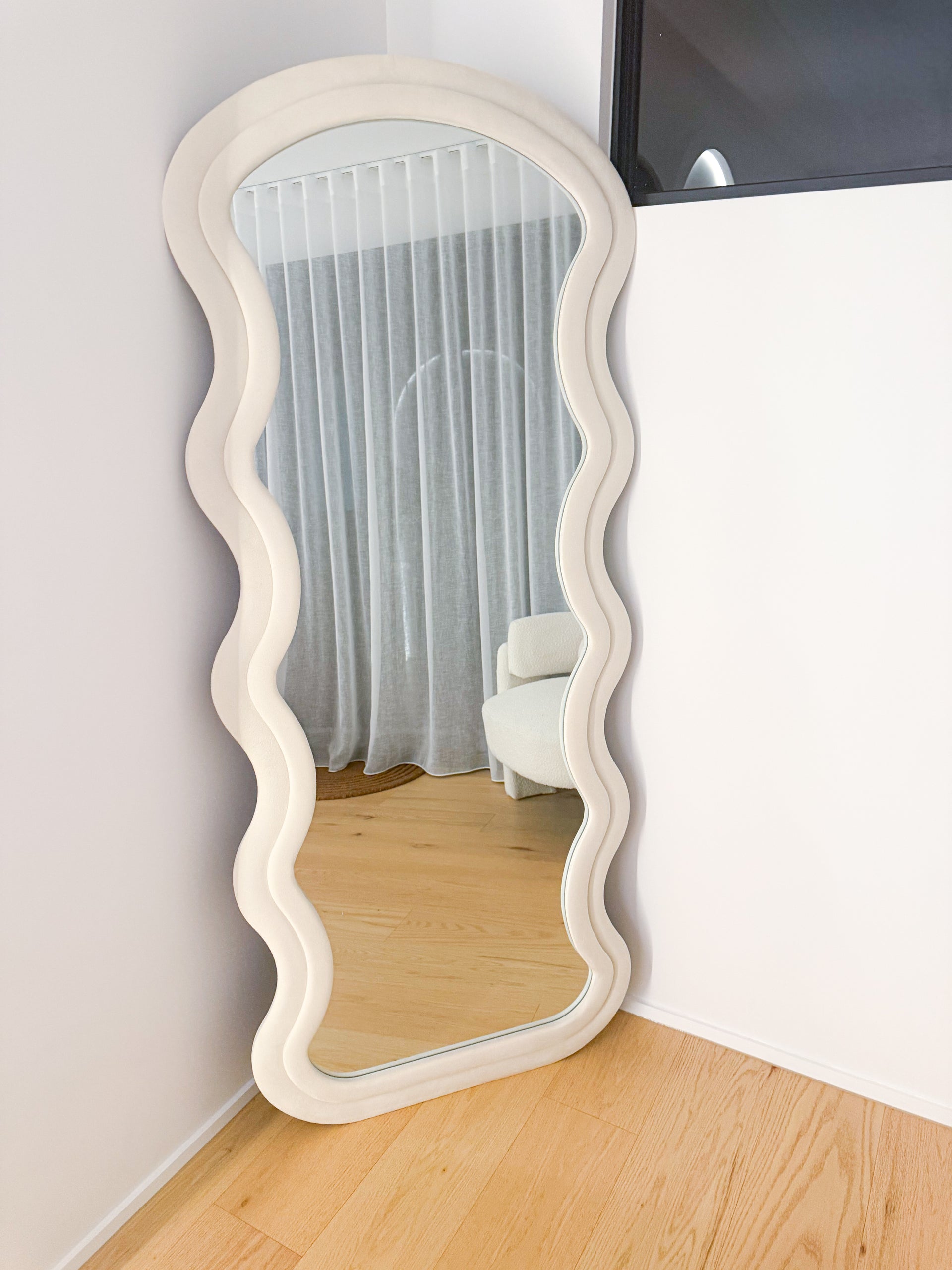 Darcy Wavy Fabric Full Length Mirror