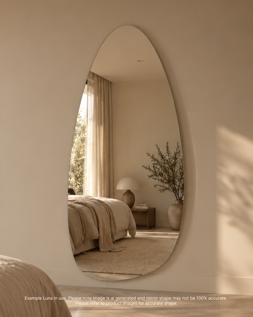 Luna Frameless Wall Mirror